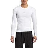 adidas Men's TECHFIT PowerWEB Long-Sleeve Tee (White, Transparent, Light Onix, Large)