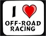 I Love Off-road racing Decorated Mouse Pad