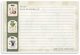 Awesome Garden Fresh Recipe Cards