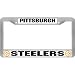 All Products : Pittsburgh Steelers Black Steel License Plate Holder