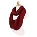 TrendsBlue Premium Winter Knit Warm Infinity Scarf, Burgundy
