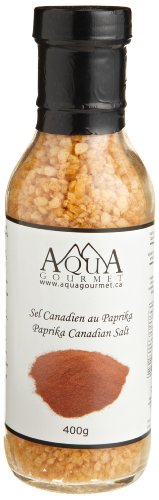 Aqua Gourmet Paprika Canadian Salt, 400-Grams (Pack of 3)