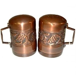 Old Dutch International 4? Inch Antique Embossed Stovetop Salt & Pepper Set