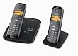 Siemens - Gigaset AS285 Duo - Téléphone sans fil DECT / GAP - Répondeur - Noir