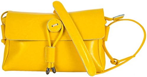 YIWANDA Women's Fashion Genuine Leather Handbags Satchel Messenger Shoulder Bag Cross-Body Bag (Yellow)