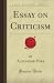 Essay on Criticism (Forgotten Books)