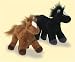 Trotters the Horse Set of 2 Tippy Toes Finger Puppet