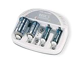 Ansmann 5207303 Basic 5 plus Tisch Ladegerät für Micro AAA, Mignon AA, Baby C, Mono D und 9V-Block