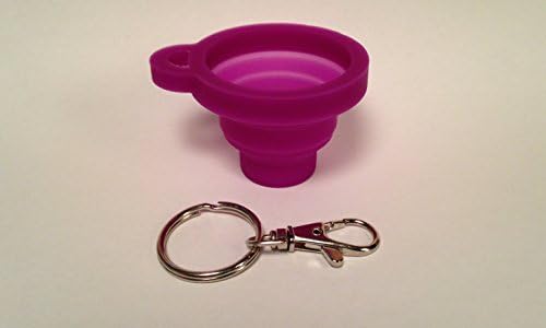 Poppinshot Collapsible Silicone Shot Glass Keychain (Purple)