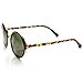 Vintage Inspired Classic Round Circle Sunglasses w/ Metal Bridge (TT-Gold / G15)