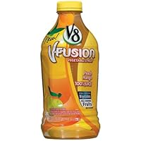 V8 Fusion Juice, Peach Mango, 46-Ounce Bottles (Pack of 8)