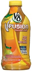V8 Fusion Juice, Peach Mango, 46-Ounce Bottles (Pack of 8)