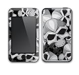 Skulls Design Decal Protective Skin Sticker for Apple iPod Touch