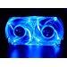 XBOX 360 BLUE LED LIGHT WHISPER FAN 58% LESS HOT AIR!!!