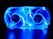 XBOX 360 BLUE LED LIGHT WHISPER FAN 58% LESS HOT AIR!!!