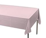 Classic Pink Paper Tablecovers 54 inchx108 inch 1 pc