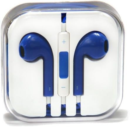 Zenotech Earpods High quality sound New Design Stereo Earphones Earbuds with Microphone for iPhone 6, 6 plus, 5,5s,5c iPads, iPods nano competible BNG(Blue)