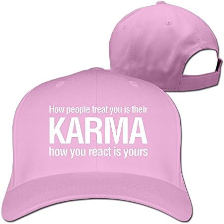 Karma Quotes Adjustable Flat Bill Hat Baseball Cap