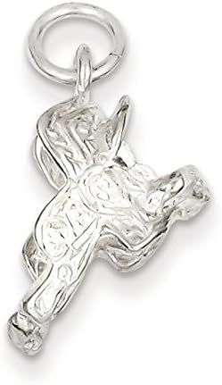 Sterling Silver Saddle Charm. Metal Wt- 2.02g
