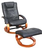 Fernsehsessel Relaxsessel Sessel Pescatori, Textilleder, mit Hocker
