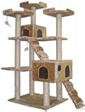 Go Pet Club Cat Tree, 50W x 26L x 72H, Beige