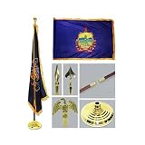 Vermont 3ft x 5ft Flag Flagpole Base and Tassel