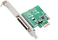 Syba 1 Port DB25 Parallel PCIe x 1 Controller Card Components SI-PEX10010, Green
