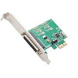 Syba 1 Port DB25 Parallel PCIe x 1 Controller Card Components SI-PEX10010, Green