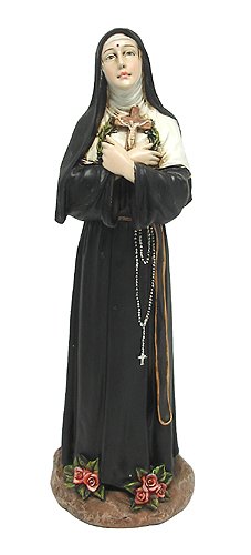 9.5 Religious Praying St. Rita with Crucifix Figurine #93578