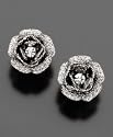 Betsey Johnson Rose Bud Stud Earrings