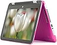 iPearl mCover Hard Shell Case for 11.6-inch HP Pavilion X360 11-n0xx series 2 in 1 Convertible Touchscreen laptops (Pink)