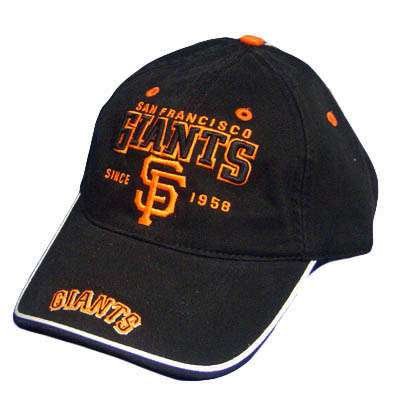 MLB SAN FRANCISCO GIANTS BLACK ORANGE HAT CAP