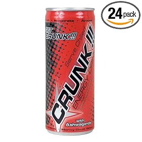 Buy CRUNK Energy Drink with Real Pomegranate Juice, 8.3 Ounce Can (Pack of 24) by CRUNK