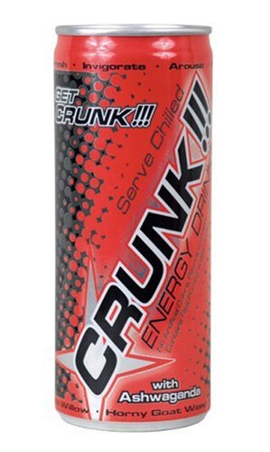 CRUNK Energy Drink with Real Pomegranate Juice, 8.3 Ounce Can (Pack of 24) by CRUNK