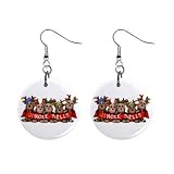 Jinglebell Reindeer Christmas Dangle Earrings Jewelry 1 inch Buttons 12894137 41BzSMJMtzL. SL160 Jinglebell Reindeer Christmas Dangle Earrings Jewelry 1 inch Buttons 12894137