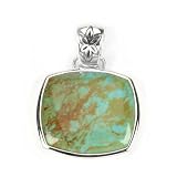Barse Soft Rectangle Turquoise Pendant