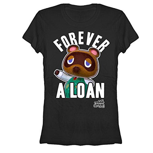 Nintendo Animal Crossing Forever A Loan Juniors L Graphic T Shirt Nintendo Animal Crossing Forever A Loan Juniors L Graphic T Shirt