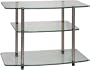 Convenience Concepts 157004 Go-Accsense Glass TV Stand for Flat Panel TV's up to 32-Inch or 80-Pounds