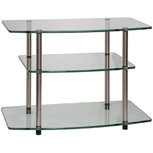 Convenience Concepts Go-Accsense Glass TV Stand by