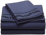 Cathay Home Fashions Luxury Silky Soft Berries Flock Microfiber Full Sheet  ....