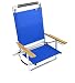 5 pos. Low Seat / LayFlat Aluminum Beach Chair Blue
