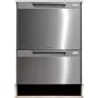 Fisher and Paykel : DD24DCTX6 Semi-Integrated Double DishDrawer - Stainless Steel with LCD Display