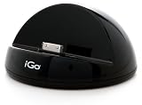 iGo AC05084-0003 Ladestation für Apple iPad 1 & 2 (Spezielles Dock zum Laden samt Schutzhülle) 2,1 Ampere schwarz