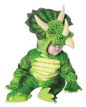 Infant/Toddler Green Triceratops:4-6 (X-Large (4 - 6))