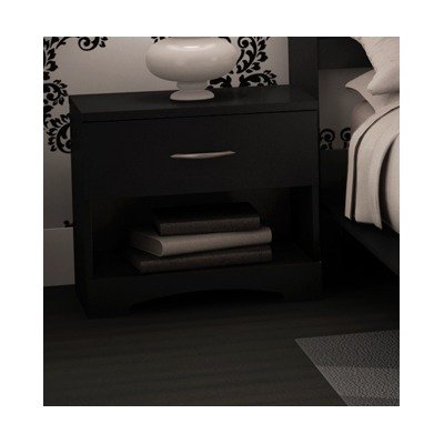 Step One Nightstand in Pure Black