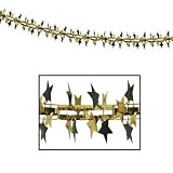 Star Garland/Column - Black and Gold Case Pack 36