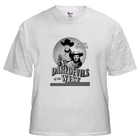  DAREDEVILS OF THE WEST White T-Shirt Western White T-Shirt by CafePress