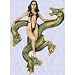 Dragon Gothic maiden Wall statue Medieval new Dragon Queen