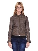 Way Cazadora Piel Esperanza (Marrón Claro)