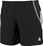 Adidas Damen Laufshorts Response Baggy 6, black/white, 44